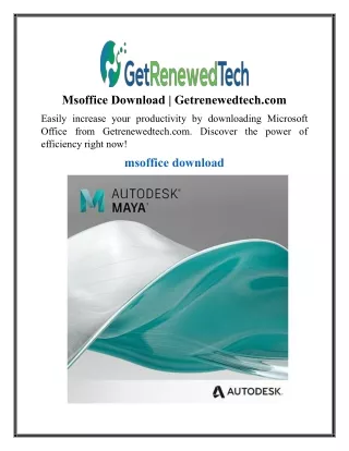 Msoffice Download | Getrenewedtech.com