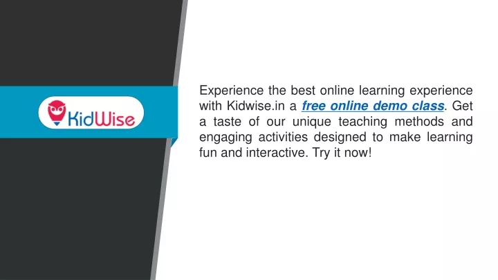 experience the best online learning experience
