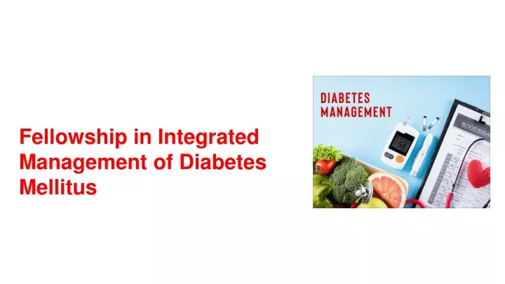 fellowship in integrated management of diabetes