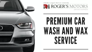 Premium Car Wash and Wax Service