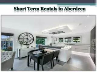 Short Term Rentals in Aberdeen