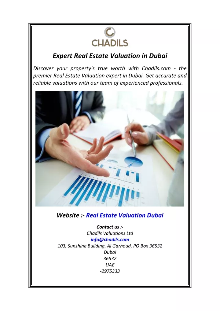 expert real estate valuation in dubai