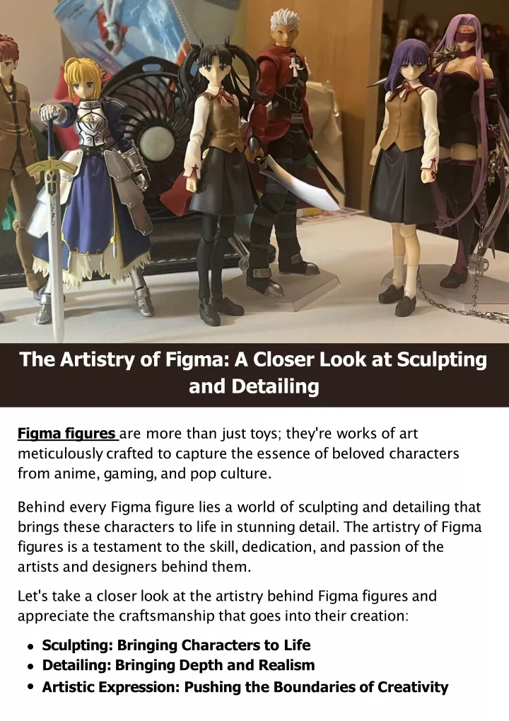 the artistry of figma a closer look at sculpting