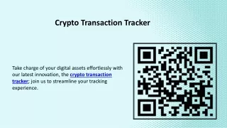 Crypto Transaction Tracker