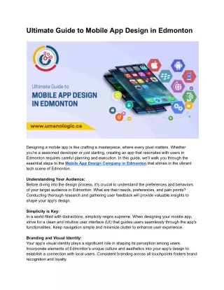 Hire Mobile App Designers in Edmonton