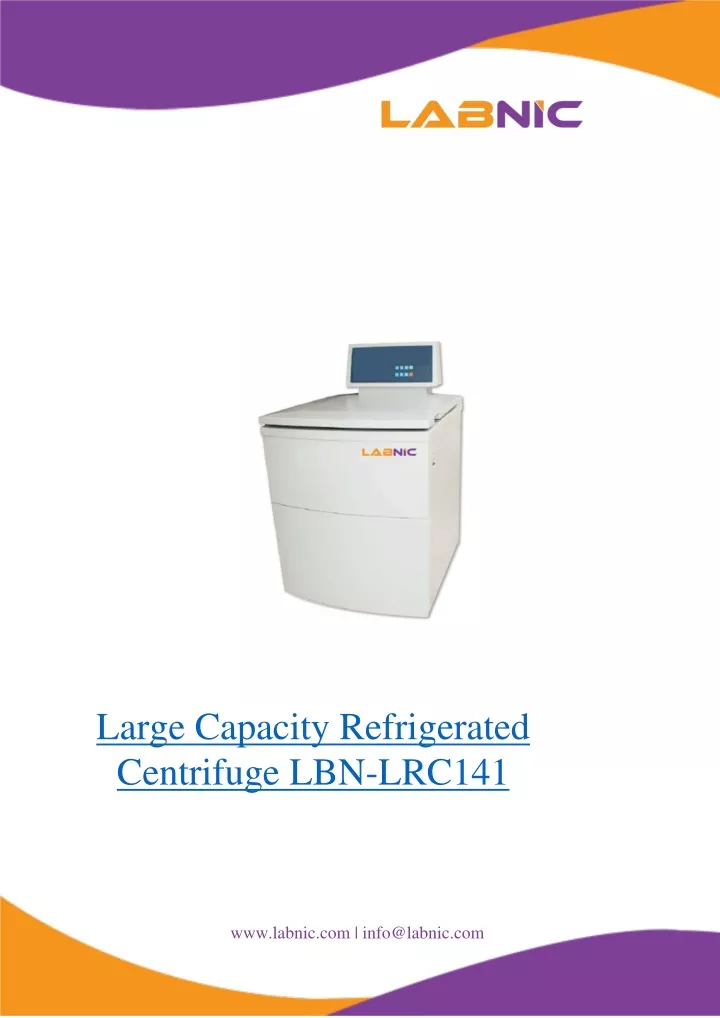 large capacity refrigerated centrifuge lbn lrc141