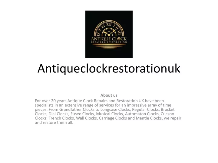 antiqueclockrestorationuk