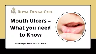 Mouth Ulcers – What you need to know
