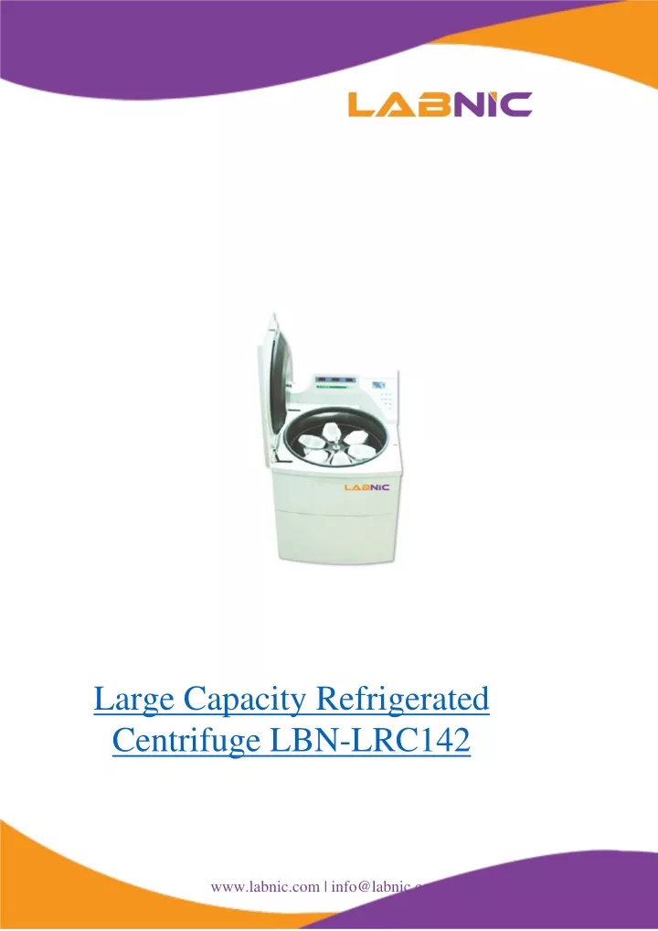 large capacity refrigerated centrifuge lbn lrc142