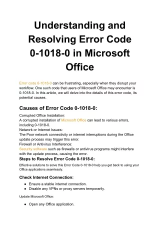 _Understanding and Resolving Error Code 0-1018-0 in Microsoft Office (1)