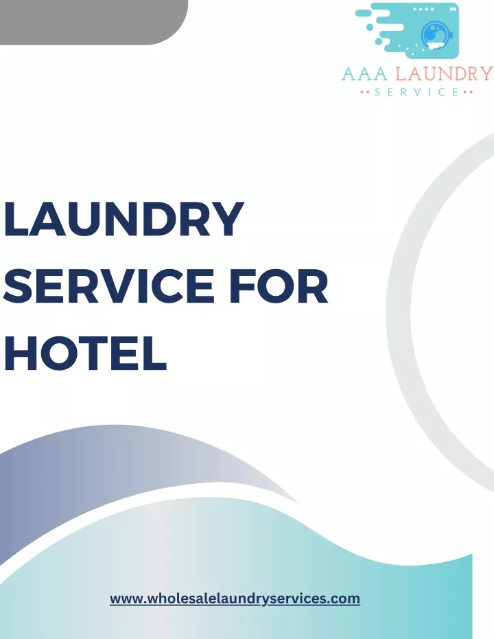 laundry service for hotel