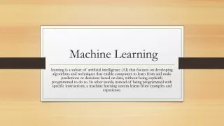 machine learning in treaning in chandigarh