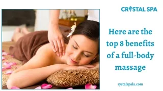 Relax, Refresh, Rejuvenate: Discover Full Body Massage Spas Near Me