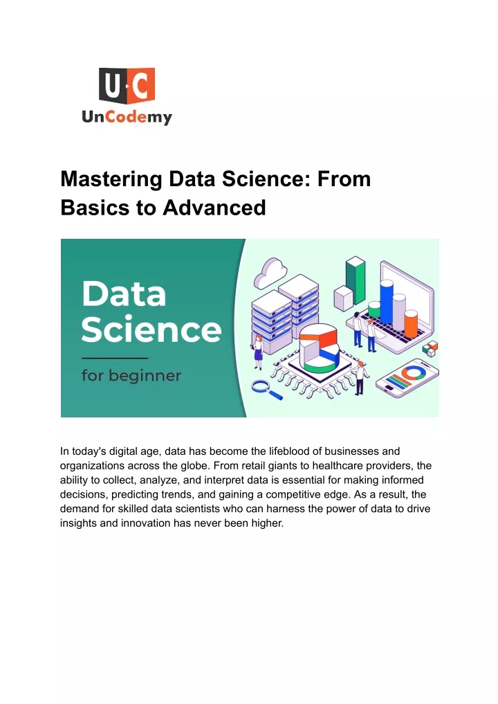mastering data science from basics to advanced
