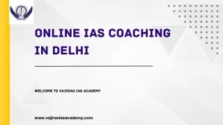 Online IAS Coaching in Delhi