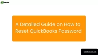 Reset QuickBooks Password: No More Password Panic
