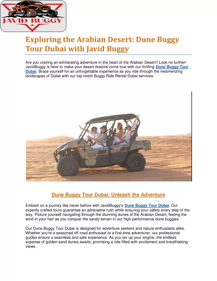 exploring the arabian desert dune buggy tour