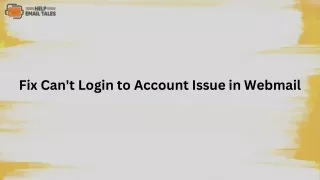 Fix Can't Login to Account Issue in Webmail