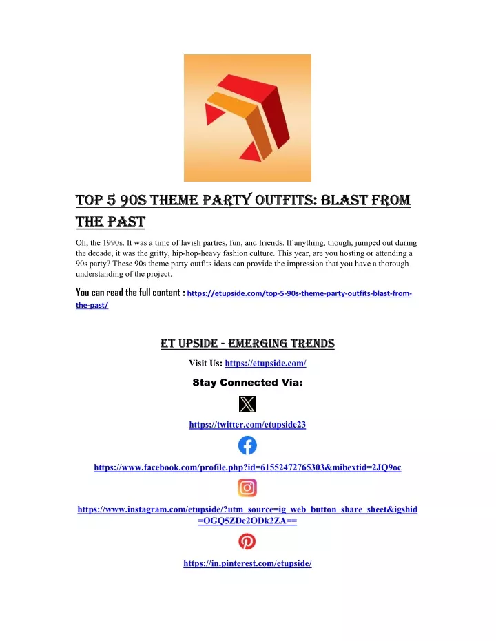 top 5 90s theme party outfits blast from