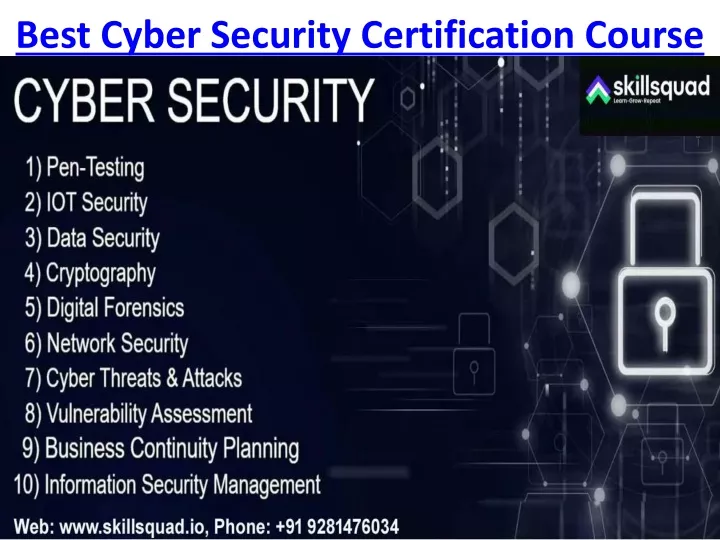 best cyber security certification course