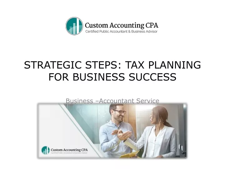 strategic steps tax planning for business success