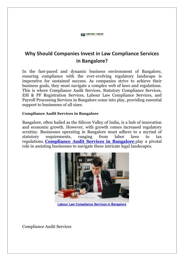 why should companies invest in law compliance