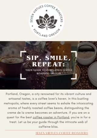 Sip, Smile, Repeat Your Guide to Portland's Coffee Roasting Delight