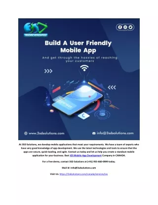 IOS Mobile App Development Company in CANADA