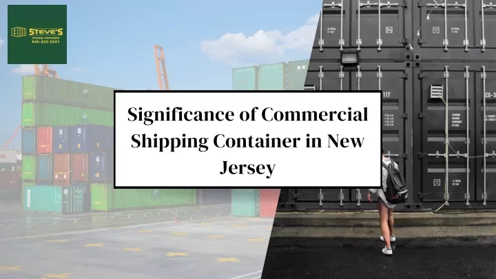 significance of commercial shipping container