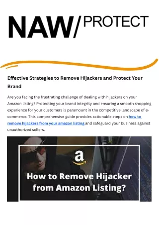 Effective Strategies to Remove Hijackers and Protect Your Brand