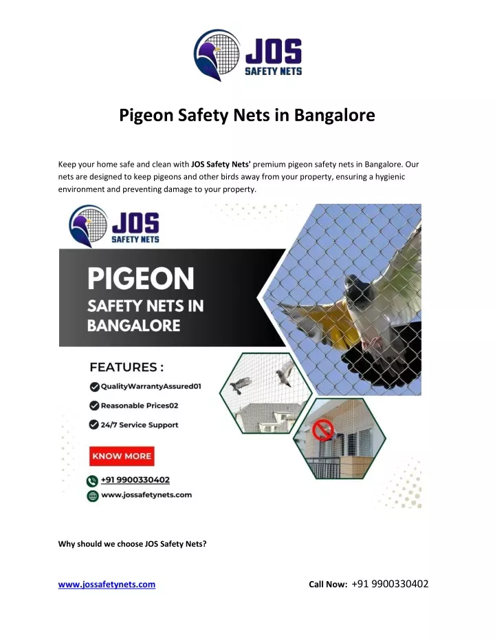 pigeon safety nets in bangalore