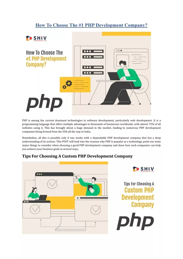 how to choose the 1 phpdevelopment company
