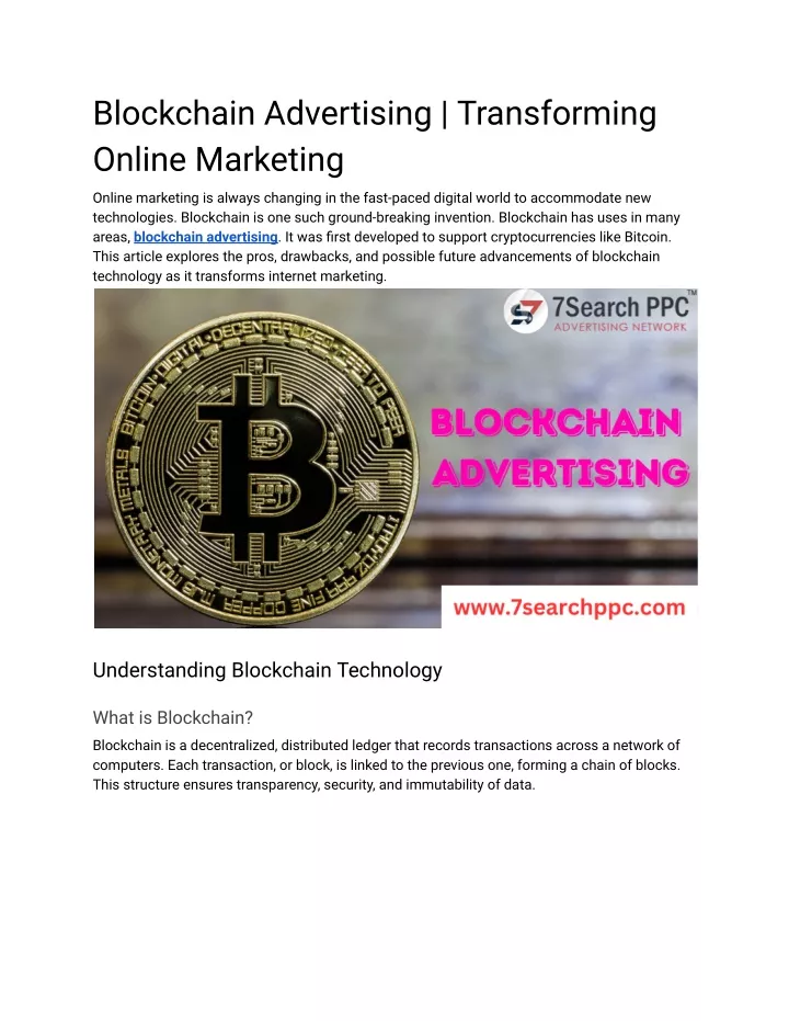 blockchain advertising transforming online