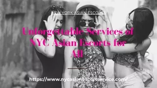 Unforgettable Services of NYC Asian Models for All