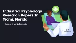 Industrial Psychology Research Papers In Miami, Florida