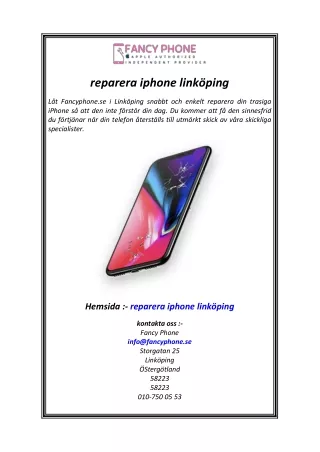 reparera iphone link ping