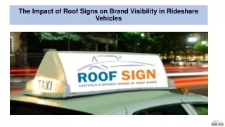 The Impact of Roof Signs on Brand Visibility in Rideshare Vehicles