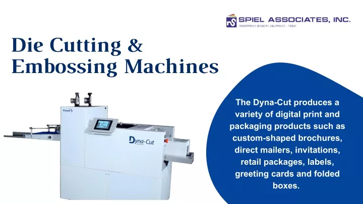 die cutting embossing machines