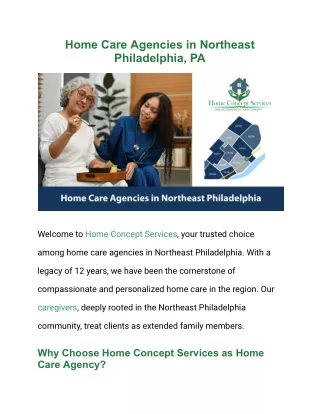Home Care Agencies in Northeast Philadelphia, PA