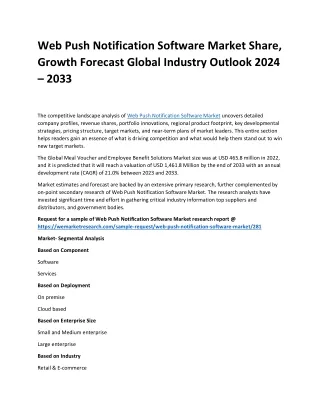 web push notification software market share
