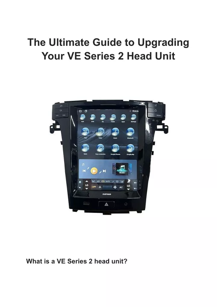 the ultimate guide to upgrading your ve series