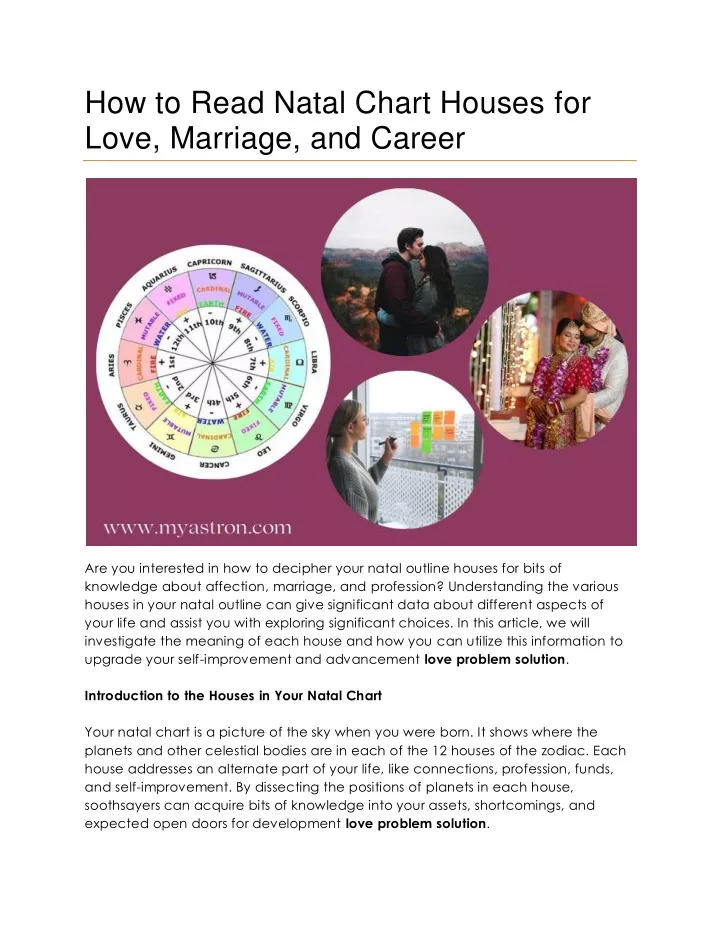 how to read natal chart houses for love marriage