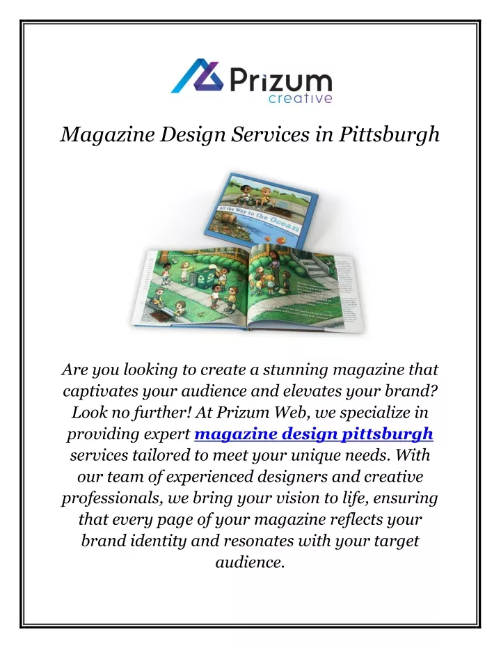 magazine design services in pittsburgh