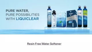 Resin Free Water Softener