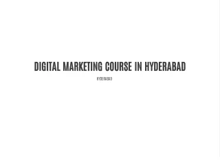 BEST DIGITAL MARKETING INSTITUTE