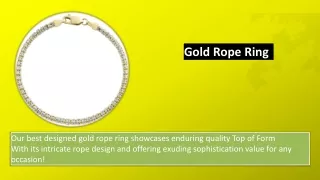 Gold Rope Ring