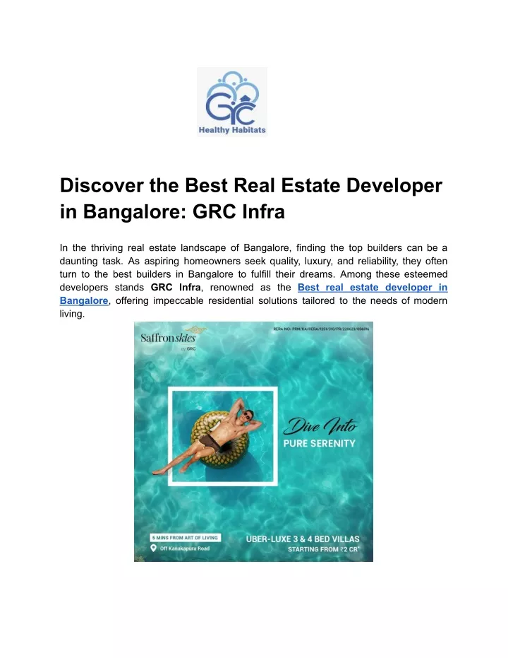 discover the best real estate developer