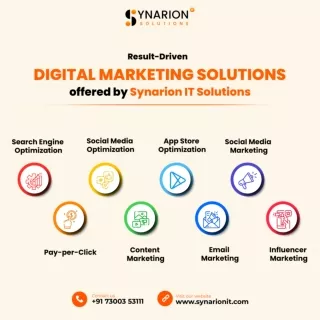 Result-Driven Digital Marketing Solutions offered by Synarion IT Solutions