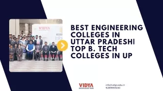 Best Engineering Colleges in Uttar Pradesh Top B. Tech Colleges in UP