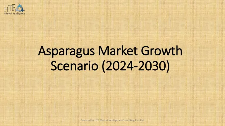 asparagus market growth scenario 2024 2030